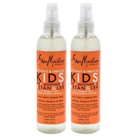 Shea Moisture Coconut & Hibiscus Kids Extra-Moisturizing Detangler - Pack of 2 Detangler 8 oz
