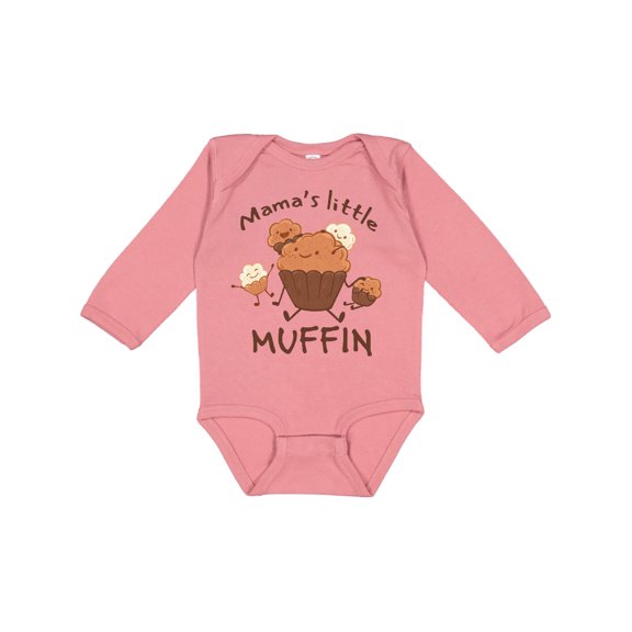 Inktastic Mama's Little Muffin Boys or Girls Long Sleeve Baby Bodysuit