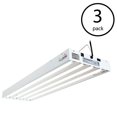 thumbnail image 2 of Hydrofarm FLT44 Agrobrite 4-Tube Hydroponic 4Ft Grow Light Fixture 216W (3 Pack), 2 of 6