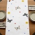 thumbnail image 5 of Table Runners 108 Inches Long Dress Scarves, Spring Mushrooms Farmhouse Coffee/Dining/Kitchen Table Runner for Living Room, Farmhouse Pastoral Botanical Watercolor 13x108 Inch, 5 of 9