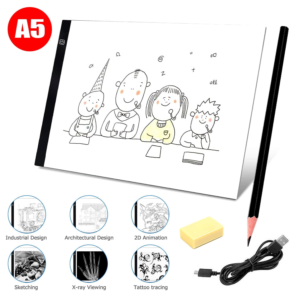 USB UltraThin LED Drawing Board Stencil Board Light Box Tracing