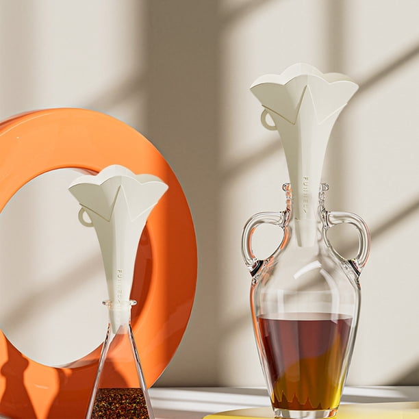Aparatos de cocina, Accesorios de cocina, Utensilios de cocina, Herramientas de cocina Embudos de plástico festoneados para llenar botellas Embudos para la cocina Embudos para botellas de agua Transpo