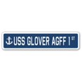 thumbnail image 1 of SignMission SSN-Glover Agff 1 4 x 18 in. A-16 Street Sign - USS Glover Agff 1, 1 of 1