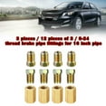 thumbnail image 1 of BUYISI 12Pcs/Set 3/16\\\" Brake Line Repair Female Union Inverted Nuts Tube Brake Line Service Busbar Joint Reverse Nut Fitting Pipe, 1 of 5