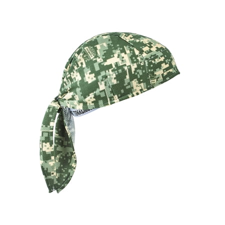 Ergodyne Chill-Its 6615 Absorptive Moisture-Wicking Dew Rag, Camo