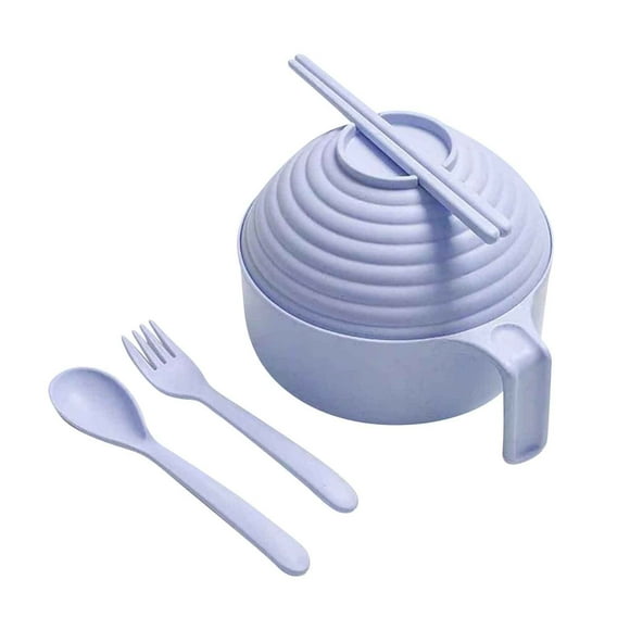Orders Placed by Me Recently Instant Bowl with Lid Tableware Student Dormitory Bowl and Chopsticks Set Instant Bowl with Lid