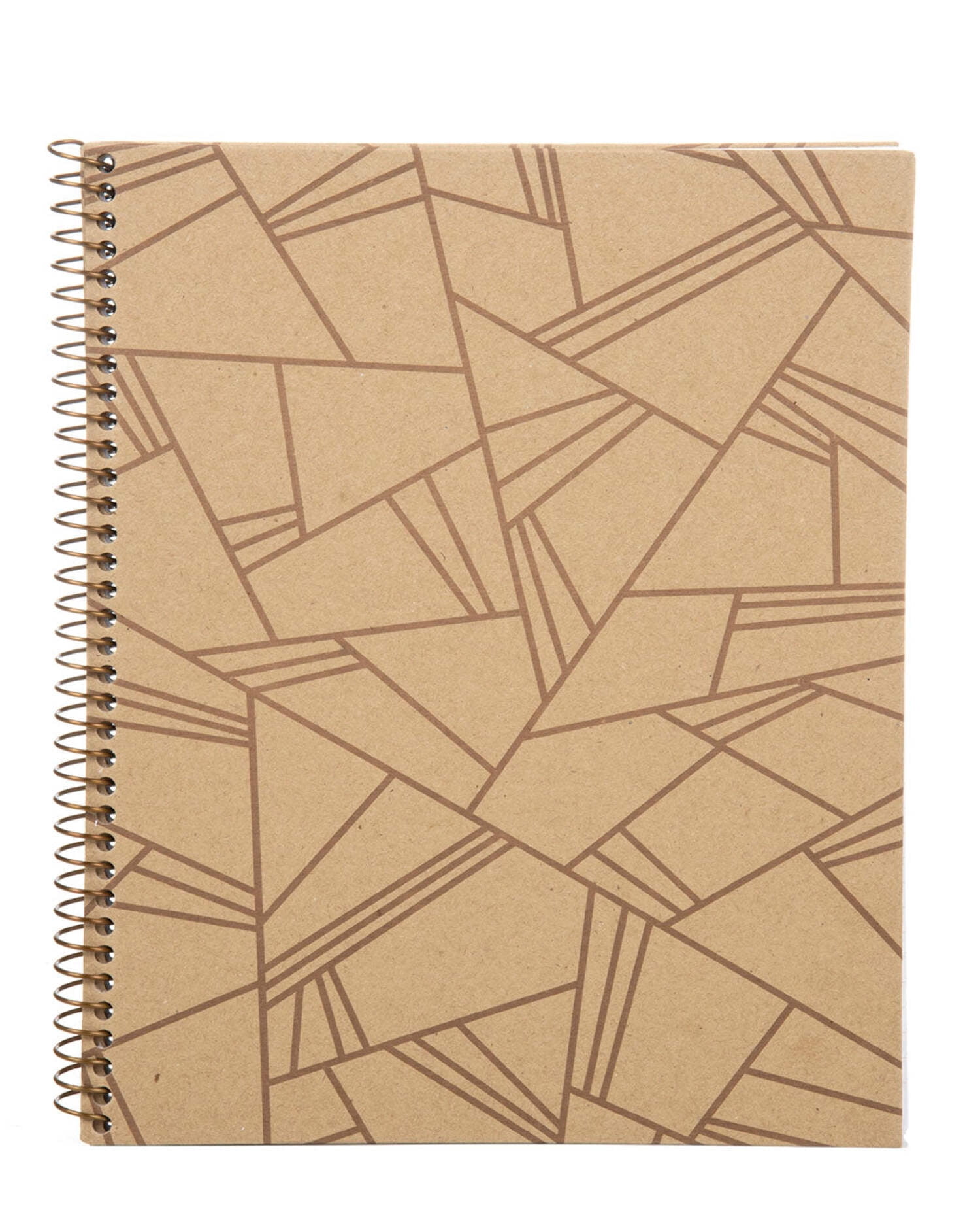 100% Recycled Kraft Letter Notebook (3 Pack) - Designs - 8.5in x 11in (07093)