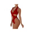 thumbnail image 2 of Women's Hollow Bikini Sexy Solid Color One-piece, 2 of 6