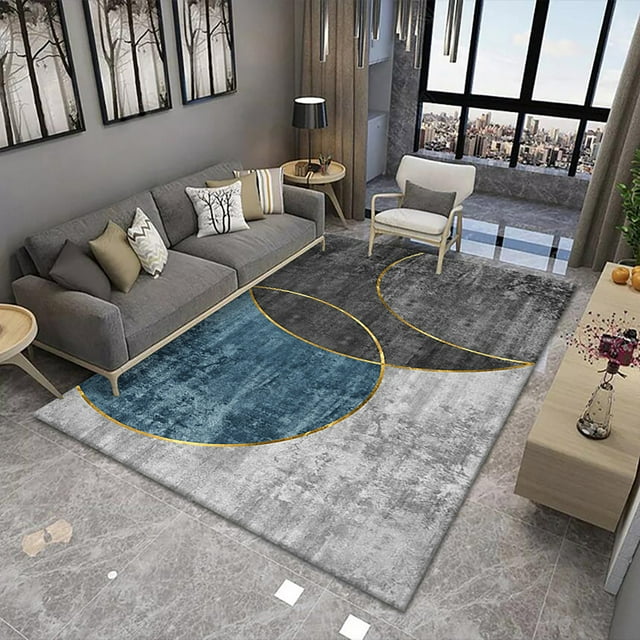 Aqestyerly Soft Non-Slip Carpet Area Rug for Bedroom Dining Room Living Room Home Floor Decoration Large Thick Rug Mat HWRETIE