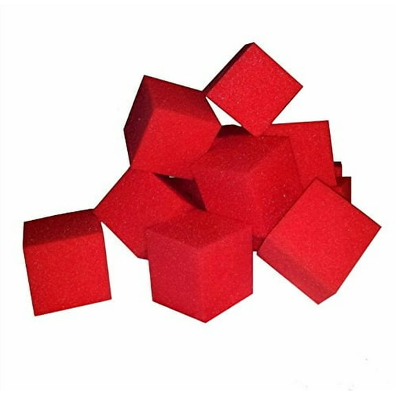 Foam Pits Cubes/Blocks 108 pcs. (RED) 4"x4"x4" (1536) Flame Retardant Pit Foam Blocks for Skateboard Parks, Gymnastics Companies, and Trampoline Arenas