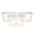 thumbnail image 4 of Cambro Food Storage Containers and Covers, 2 Quart, 3 Pack, 4 of 5