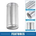 thumbnail image 3 of Unique Bargains Universal Aluminum Alloy Intake Piping Adapter 57mm 2.25" OD 4.72" 120mm Length Intake Pipe Connector, 3 of 6
