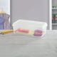thumbnail image 5 of Caja de almacenamiento Sterilite rectangular con tapa abatible, paquete de 6 unidades, 4,5 L, transparente, 5 of 9