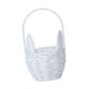 thumbnail image 5 of Cesta de Pascua con forma de conejito, cesta de flores con asa, vacía, decoración de Pascua, huevo de Pascua Blanco, 5 of 9