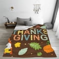 thumbnail image 5 of Fuzoiu Happy Thanksgiving With Gnome Print Ultra-Soft Micro Fleece Blanket,All Seasons Flannel Throw, Lightweight Blanket for Bed, Sofa, Couch, Movie Night, Camping, and Travel-40"x30", 5 of 7
