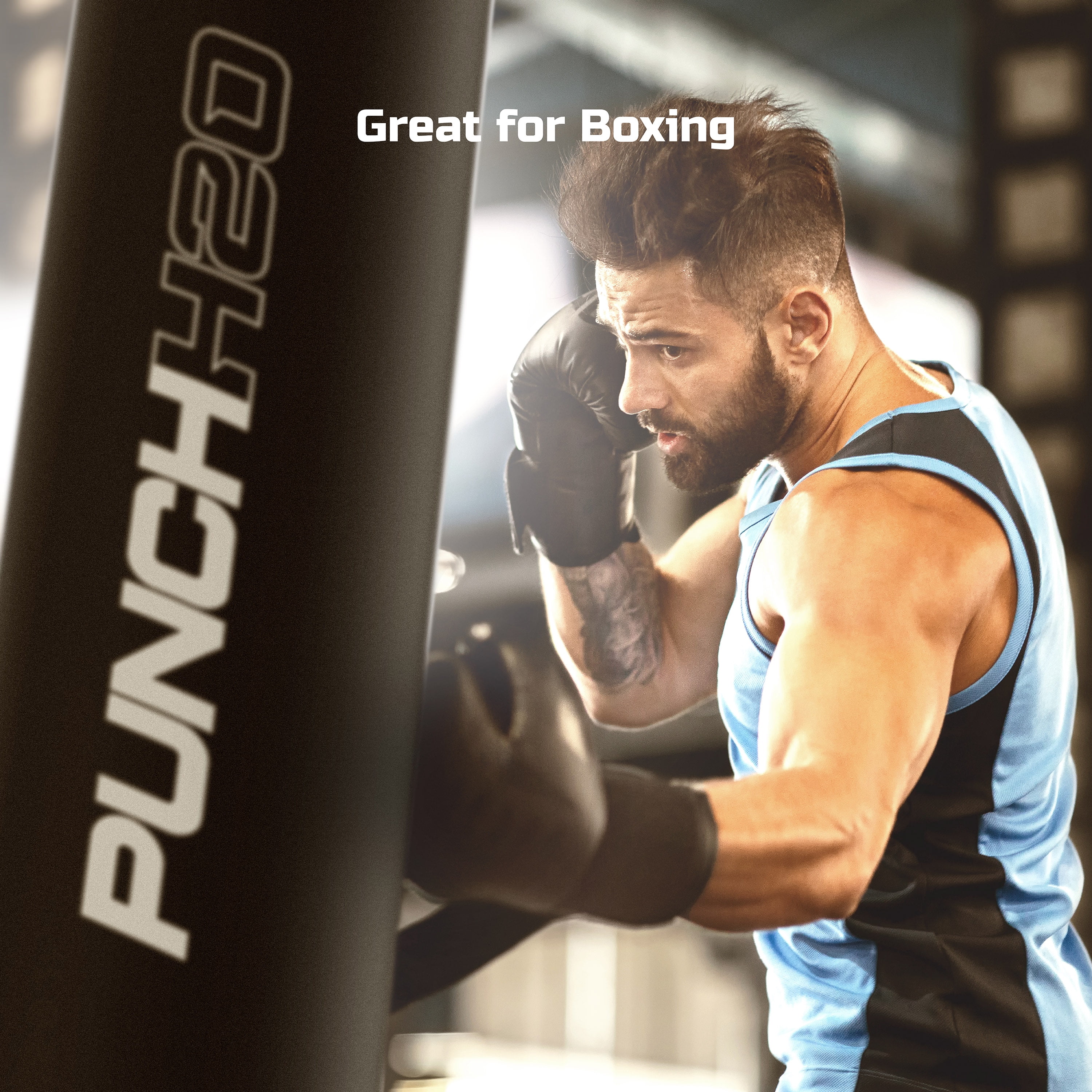 FitRx Punch H2O, 4ft. Water-Filled Heavy Bag, Weighted