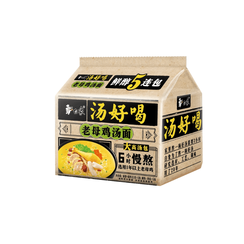 Soupe au poulet et aux nouilles Baixiang 555g