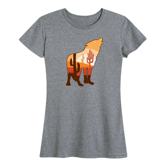 Instant Message - Desert Wolf - Women's Short Sleeve Graphic T-Shirt