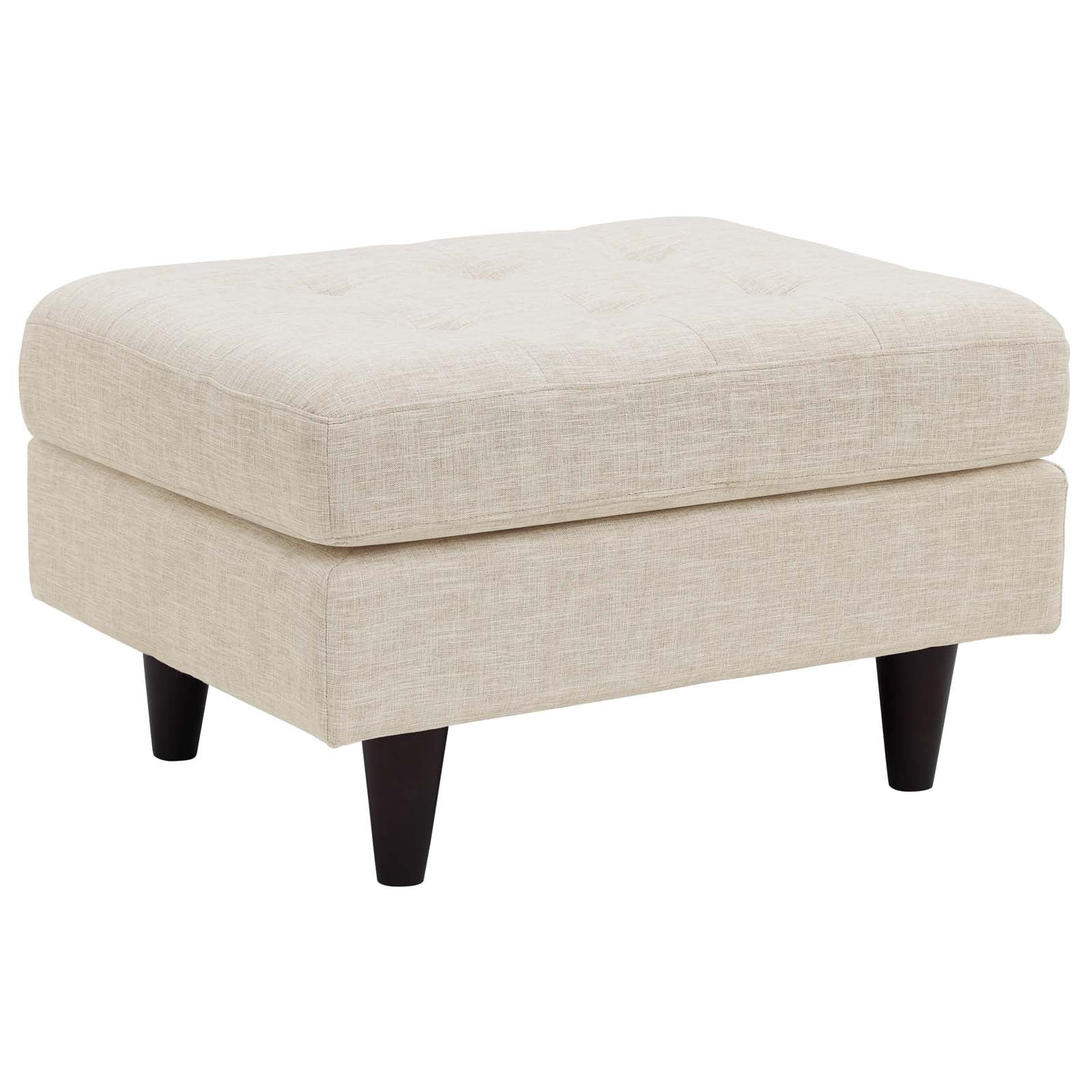 Modway Empress Upholstered Fabric Ottoman, Multiple Colors