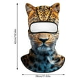thumbnail image 3 of Diadema de invierno para exteriores, transpirable y cálida, con cobertura total, con la serie Animal Facial Gini Riding Hat Headband, 3 of 5