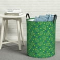 thumbnail image 6 of Fuzoiu Tennis Rockets And Balls Print Circular Hamper,Laundry Basket with Handle,Collapsible Laundry,Dirty Clothes Storage Basket,for Bedroom Bathroom Dorm Living Room-Medium, 6 of 6