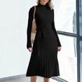 thumbnail image 2 of Sundresses for Women 2026 Round Neck Sweater Dress Long Sleeved Round Neck Dress Fashion Beach Vacation Clothes, 2 of 6