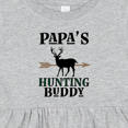 thumbnail image 4 of Inktastic Papa Hunting Buddy Bow Hunter Girls Baby Dress, 4 of 5