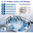 thumbnail image 6 of Cold Therapy Machine for Knee , Ice Machine for Knee, Shoulder, Hip & Ankle, Adjustable Timer ,5 Modes Cooling ,15L, 6 of 11