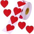 thumbnail image 1 of 500 Piezas, Pegatinas De Corazón Rojo Efecto Brillo - Pegatinas Iridiscentes De San Valentín Para Tarjetas - Pegatinas 3d De San Valentín, Decoración Del Día De San Valentín - Día, 1 of 1