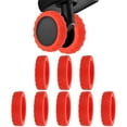 thumbnail image 1 of Unique Bargains Housse de Roues de Valise, 16 Pcs Housses de Protection Silencieuses pour Roues de Valise pour Ensembles de Bagages à Roues Pivotantes, Rouge, 1 of 7