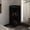 Black, variant on Modern style, rectangular - Optimizes small spaces, displays glassware - Living room or dining area / Enhances home bar look