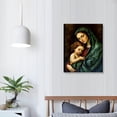 thumbnail image 3 of HENGT Saint Mary Oil Painting Canvas Print Wall Decor Mother of Jesus Christ Virgin Mary Madonna Religious Kitchen Living Room Bedroom Home Decor Christian Gift Home Decor 16x20in, 3 of 4