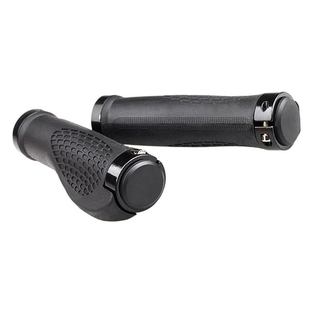 Puños de manillar de bicicleta,Puños ergonómicos para manillar de bicicleta,color negro,repuesto,Puños de bicicleta de goma antideslizantes de fácil instalación,Puños de bicicleta para