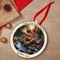 thumbnail image 3 of Forest Toad Stained Glass Suncatcher Ornament – Text Christmas 2025 Tree Decoration Gift for Family, Friends, Man & Woman, 3 of 4