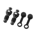 thumbnail image 3 of 2 uds tornillos de purga de pinza de freno Strade Fareast Limited con tapas antipolvo de Aleación de titanio Negro, 3 of 8
