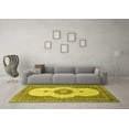 thumbnail image 3 of Ahgly Company Indoor Rectangle Medallion Yellow Traditional Area Rugs, 6' x 9', 3 of 4