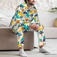 thumbnail image 7 of Honeii Cute tractor and vehicle Pattern Mens Pajamas Set,2pcs Men's Lounge Long Sleeve Sleep Shirt and Pajama Bottoms Sleepwear Set,Mens Pjs Sets-X-Large, 7 of 7