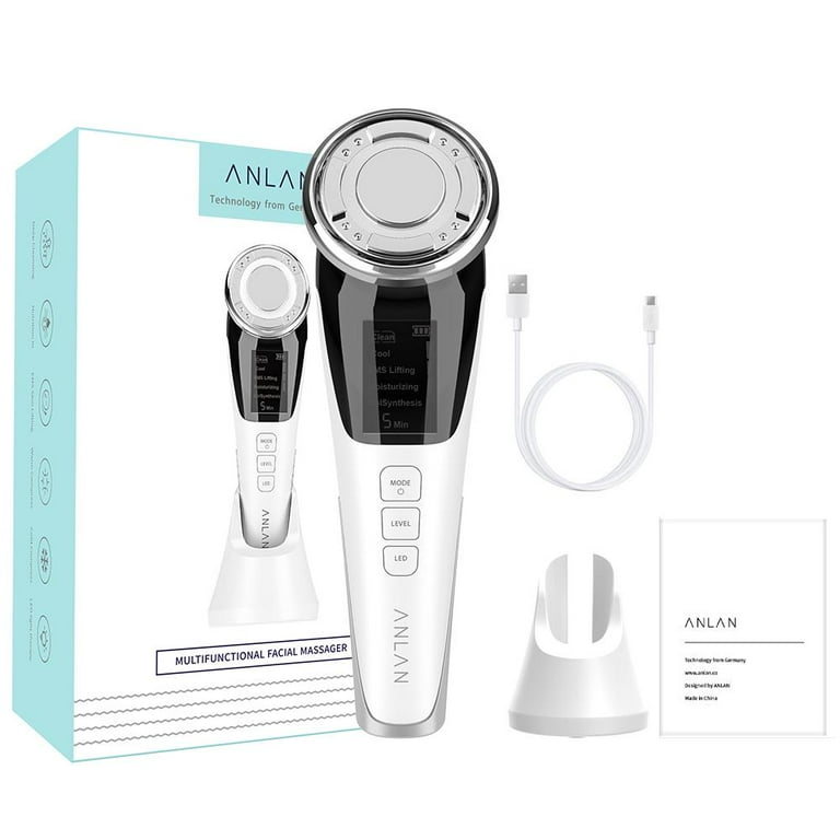 ANLAN EMS Facial Massager LED Red Light Therapy Anti Wrinkle