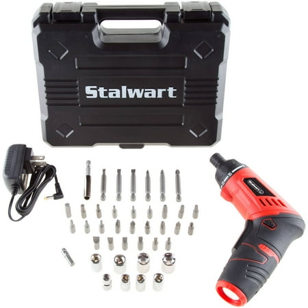 Volt Compact Lithium Ion Driver - Stalwart 3.6V Lithium Ion Dual Position Cordless Screwdriver Set