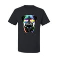 thumbnail image 2 of Wild Bobby, Colorful Pug DJ, Pop Culture, Men Graphic Tee, Black, Small, 2 of 4
