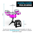 thumbnail image 4 of Batería para Niños Redlemon con Banco Baquetas Platillo y Tarolas, 4 of 8