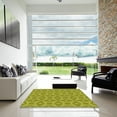 thumbnail image 6 of Ahgly Company Indoor Square Patterned Olive Green Novelty Area Rugs, 4' Square, 6 of 6