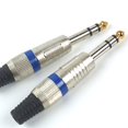 thumbnail image 2 of 2x Straight Male Stereo Phone Plug Guitar Audio Connector Jack 1/4'' Modern, 2 of 4