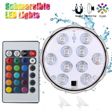 Led Lights for Bedroom LED Diving Knob Light Aquarium Waterproofs Light Colorful Underwater Waterproofs Light High Brightness Remote Control Water Tank Light Room Decor