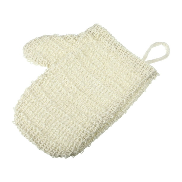 Guantes de Ducha Únicos 1 Pc Guantes Exfoliantes para Baño para Ducha 7.48"x6.69" Beige