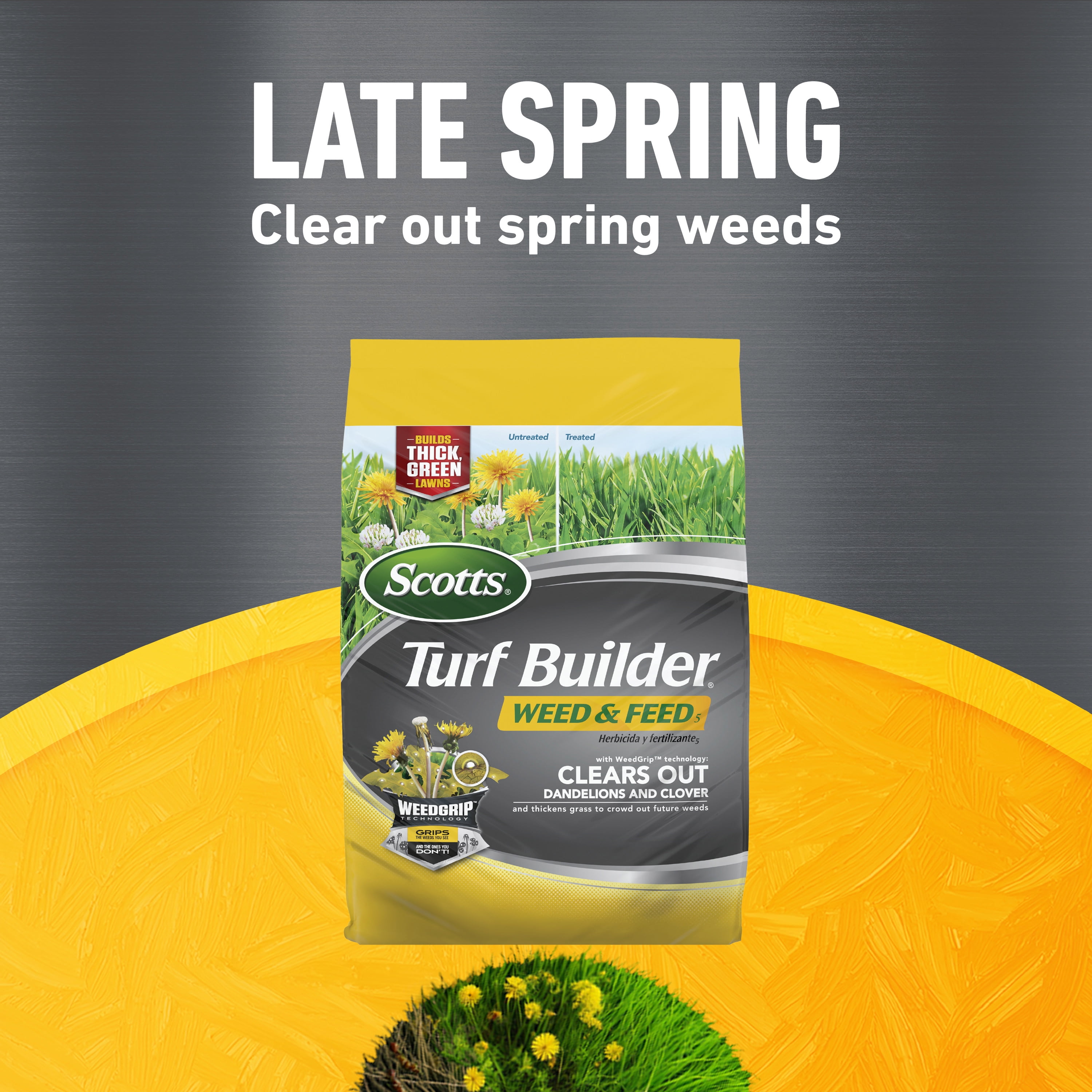 Scotts Turf Builder Weed & Feed5, SummerGuard and WinterGuard, 3 Bag Bundle, Large Lawns