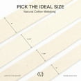 thumbnail image 4 of Natural Cotton Webbing Ribbon for Arts & Crafts, Fabric Purse Strap, Belting, Tote Bags (2 Inches, 50 Yards), 4 of 10
