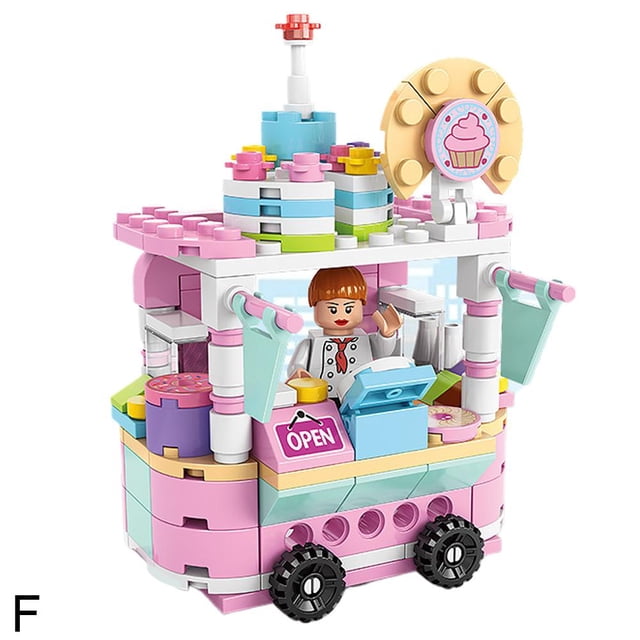 Street View Snack Street Music Compatible Small Particle High Building Blocks Boxed Children'S Educational Aerospace Assembly Toys For Boys And Girls