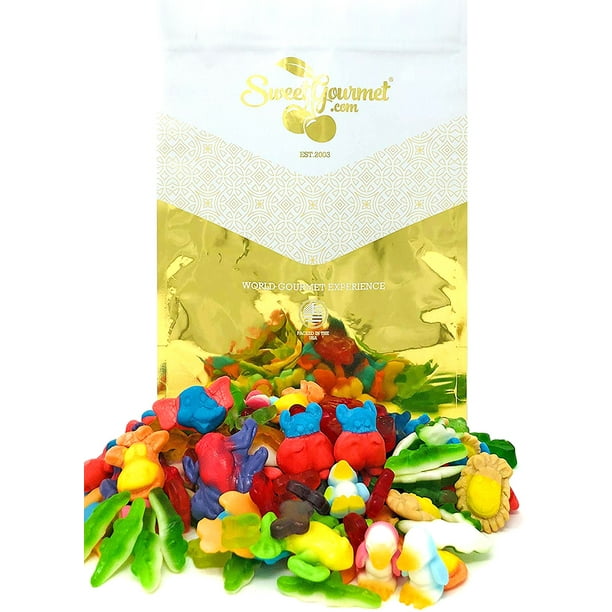 SweetGourmet Day At The Zoo Gummi Candy Animals Gummy Candies Bulk