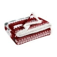thumbnail image 4 of Eddie Bauer Grizzly Peak Red Ultra Soft Plush Fleece Throw Blanket, 60" X 50", 4 of 6